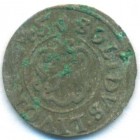 Рига, шведская оккупация, солид, 1645 год