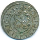 Рига, шведская оккупация, солид, 1651 год