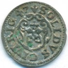 Рига, шведская оккупация, солид, 1647 год