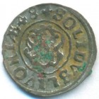 Рига, шведская оккупация, солид, 1648 год