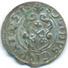 Рига, шведская оккупация, солид, 1651 год