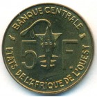 Западно-Африканские Штаты, 5 франков 1997 год (UNC)