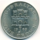 Гибралтар, 1 крона 1969 год (AU)