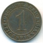 Веймарская республика, 1 рейхспфенниг 1927 год D
