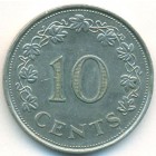 Мальта, 10 центов 1972 год