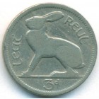 Ирландия, 3 пенса 1943 год