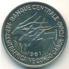 Экваториальные Африканские Штаты, 50 франков 1961 год (UNC) ПРОБА