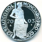 Нидерланды, 1 серебряный дукат 2003 год (PROOF)