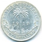 Британская Западная Африка, 1 шиллинг 1917 год