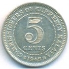 Малайя, 5 центов 1943 год