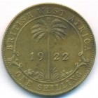 Британская Западная Африка, 1 шиллинг 1922 год KN