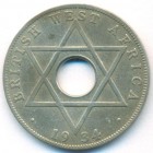 Британская Западная Африка, 1/2 пенни 1934 год