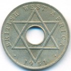 Британская Западная Африка, 1/2 пенни 1951 год