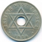 Британская Западная Африка, 1 пенни 1934 год