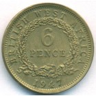 Британская Западная Африка, 6 пенсов 1947 год (AU)