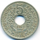 Французский Индокитай, 5 центов 1938 год