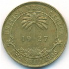 Британская Западная Африка, 2 шиллинга 1927 год