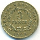 Британская Западная Африка, 3 пенса 1925 год