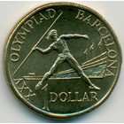 Австралия, 1 доллар 1992 год  (UNC)