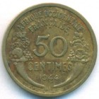 Французская Западная Африка, 50 сантимов 1944 год