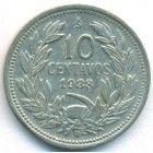 Чили, 10 сентаво 1938 год