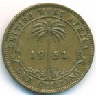 Британская Западная Африка, 1 шиллинг 1951 год H