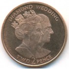 Гибралтар, 2 пенса 2007 год (UNC)