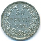 Княжество Финляндия, 50 пенни 1908 год L