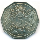 Танзания, 5 шиллингов 1972 год (UNC)