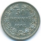 Княжество Финляндия, 50 пенни 1908 год L