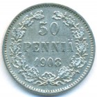 Княжество Финляндия, 50 пенни 1908 год L