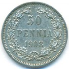 Княжество Финляндия, 50 пенни 1908 год L