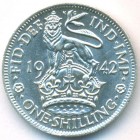 Великобритания, 1 шиллинг 1942 год (AU)
