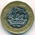 Великобритания, 1 фунт 2016 год