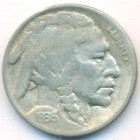 США, 5 центов 1936 год D