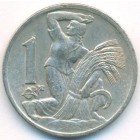 Чехословакия, 1 крона 1938 год