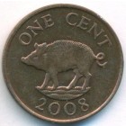 Бермудские острова, 1 цент 2008 год (UNC)
