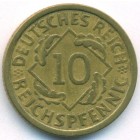 Веймарская республика, 10 рейхспфеннигов 1929 год A