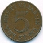 Эстония, 5 сентов 1931 год