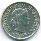 Швейцария, 5 раппенов 1949 год