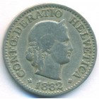 Швейцария, 10 раппенов 1882 год