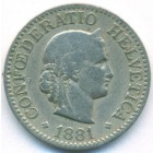 Швейцария, 10 раппенов 1881 год