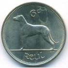 Ирландия, 6 пенсов 1966 год (UNC)