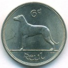 Ирландия, 6 пенсов 1966 год (UNC)