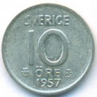 Швеция, 10 эре 1957 год