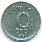 Швеция, 10 эре 1961 год