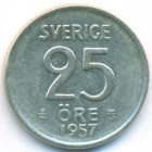 Швеция, 25 эре 1957 год