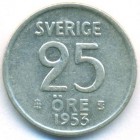 Швеция, 25 эре 1953 год