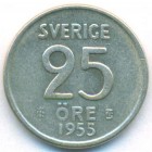 Швеция, 25 эре 1955 год