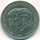 Великобритания, 25 новых пенсов 1981 год (AU)